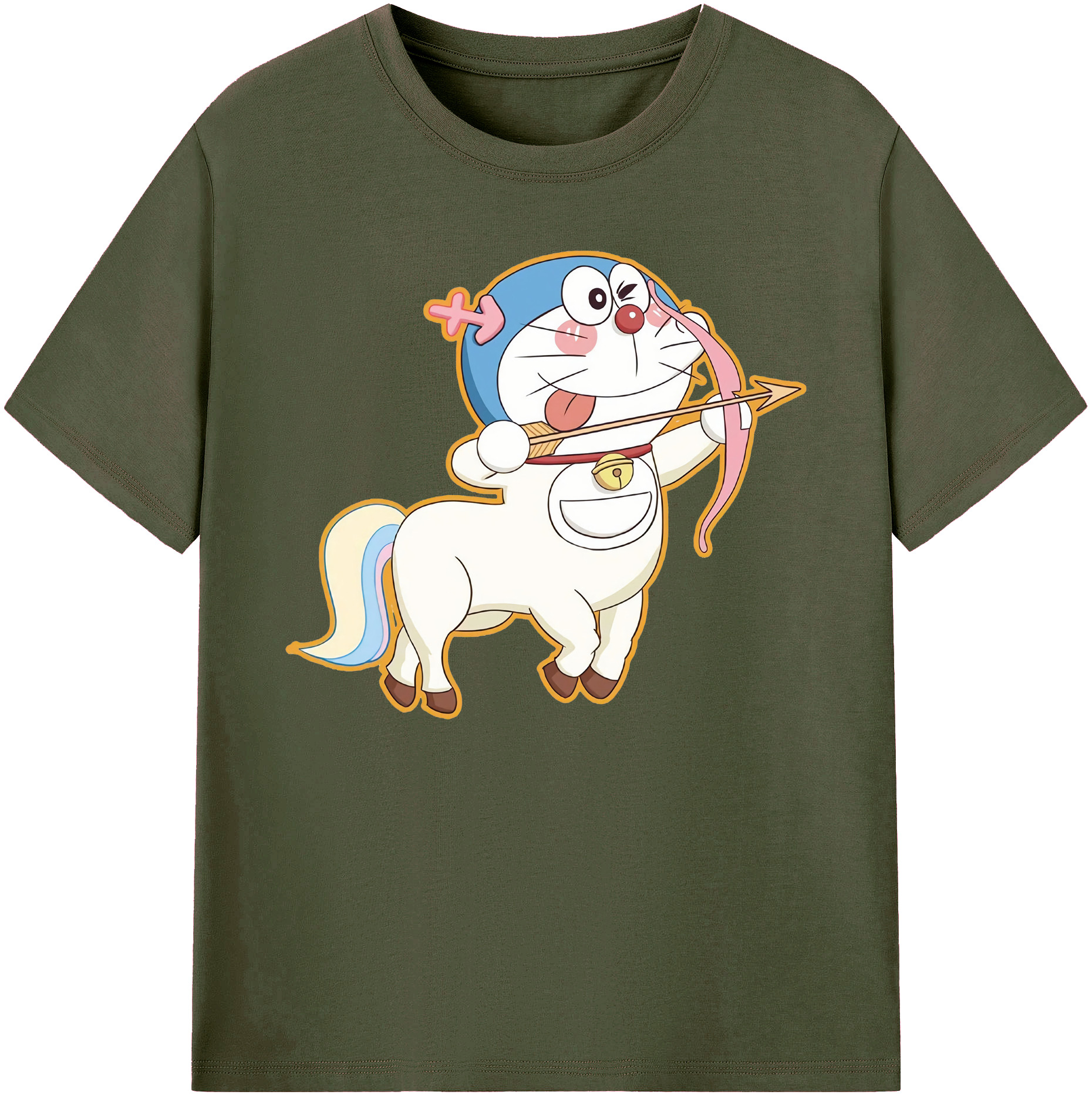 （画像用） ドラえもん Doraemon 綿100％ メンズ半袖Tシャツ｜肌触りやわらか＆通気性